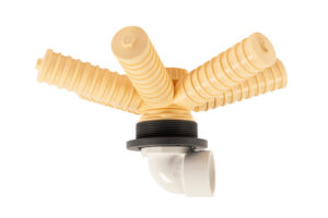 Bottom distributor 4" with 63 mm elbow for vessel 21" - 24" (0.2 mm)