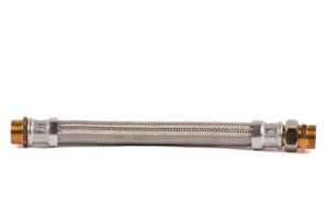 HSH Superflex Stainless Steel 1" M + Nipple x 1" R - DN25 - 25 cm ACS