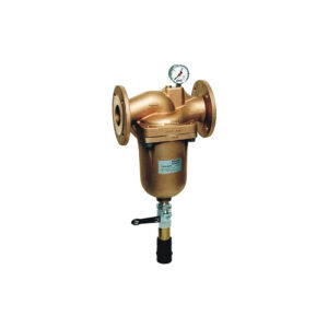 Selfcleaning filter with flange